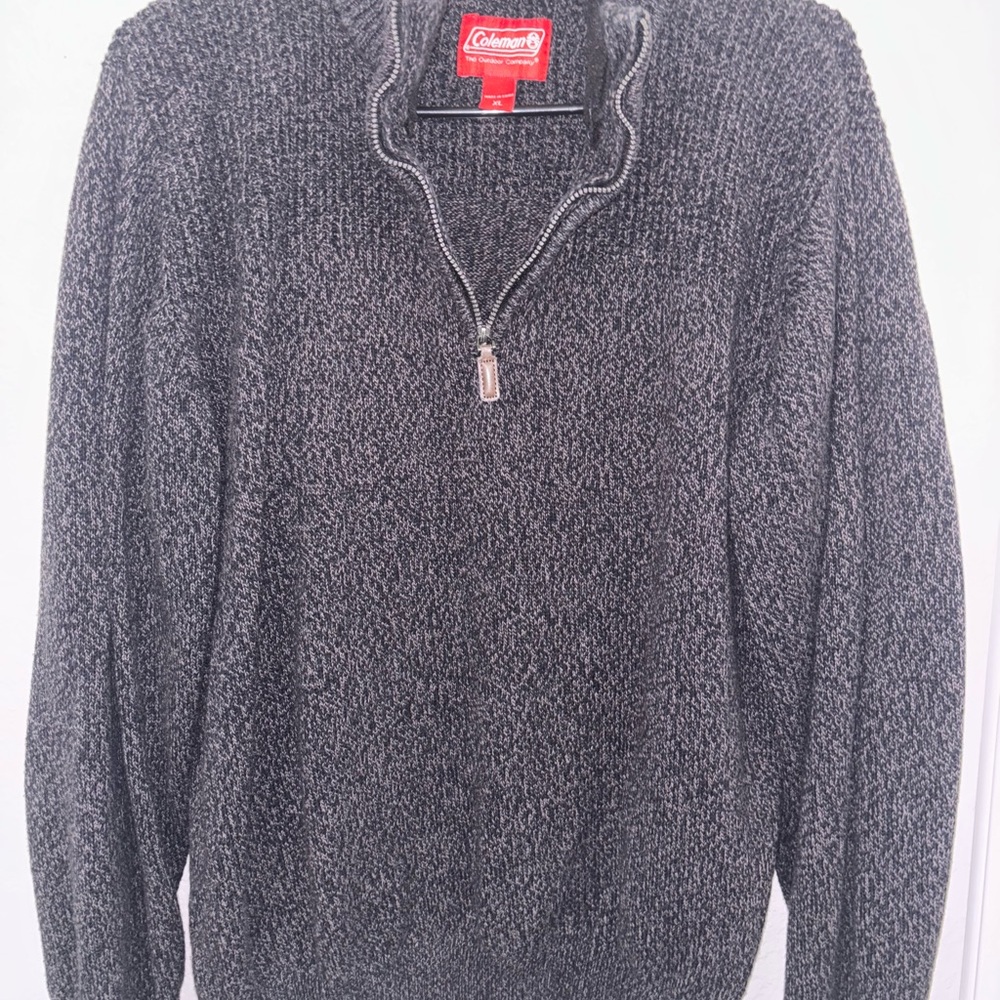 Coleman Men's Charcoal Zip-Up Sweater
